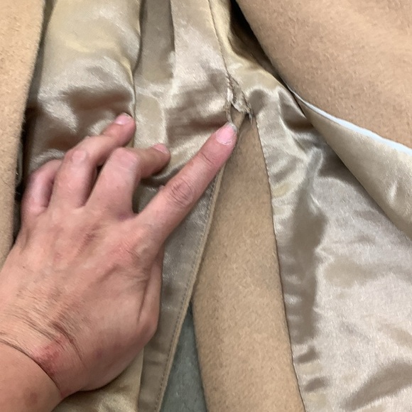 Vintage jones New York wool alpaca maxi Tan camel Belted Coat - Picture 2 of 11